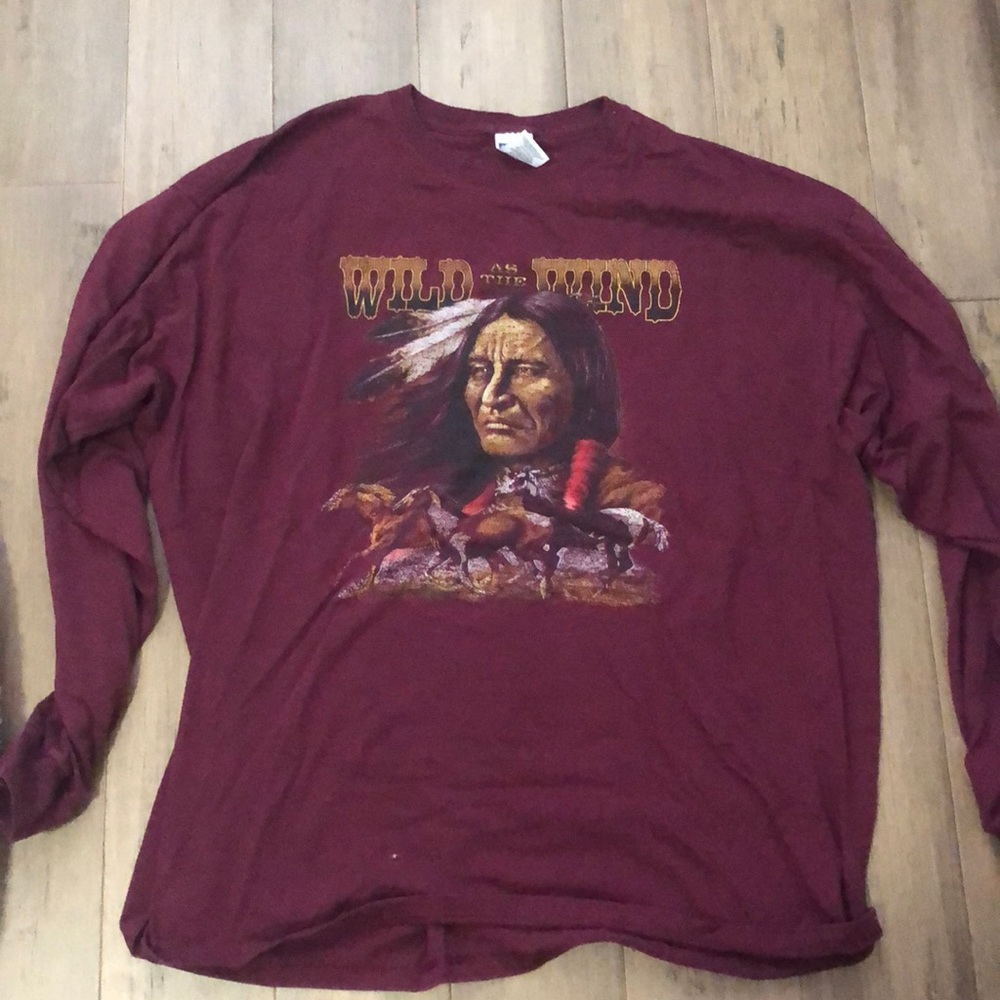 Maroon Wild West T-shirt